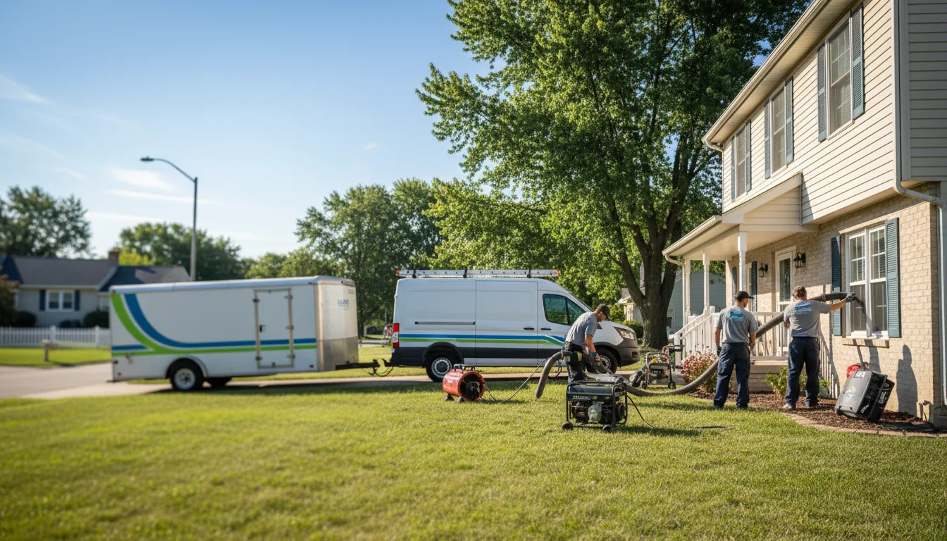 Flooded Basement Restoration And Cleanup With Repair in South Vienna, OH near me